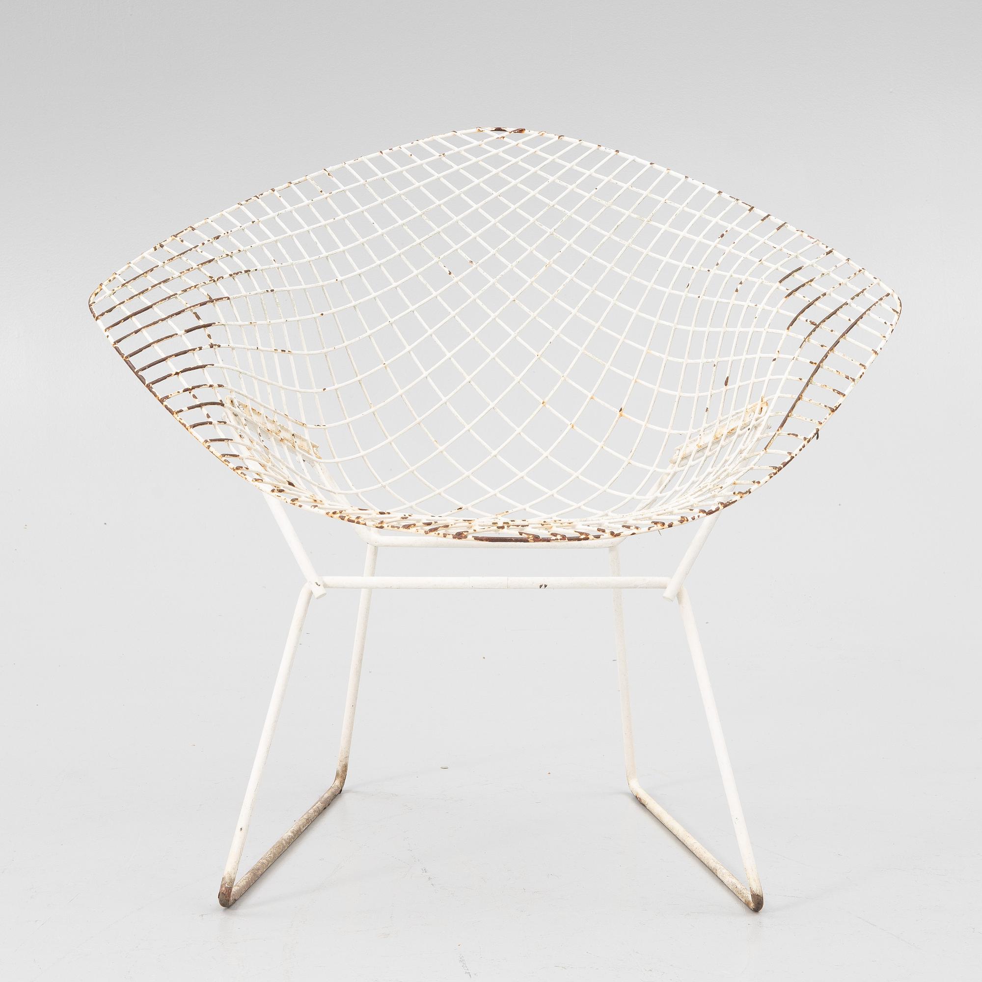 Harry Bertoia, fåtölj, "Diamond Chair", 1900-talets andra hälft.