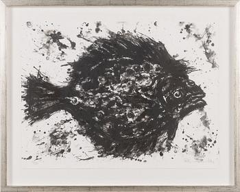 Petri Merta, lithograph, signed and dated 2014, numrerad 14/20.