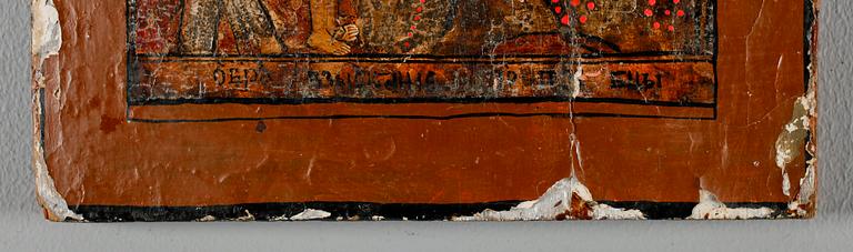 IKON, olja på pannå, 1800-tal.