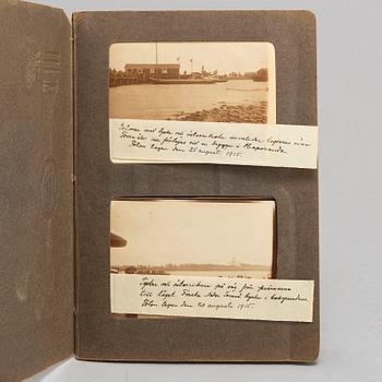 MIA GREEN, photographs from WWI Haparanda in two albums stamped and dated 1915.