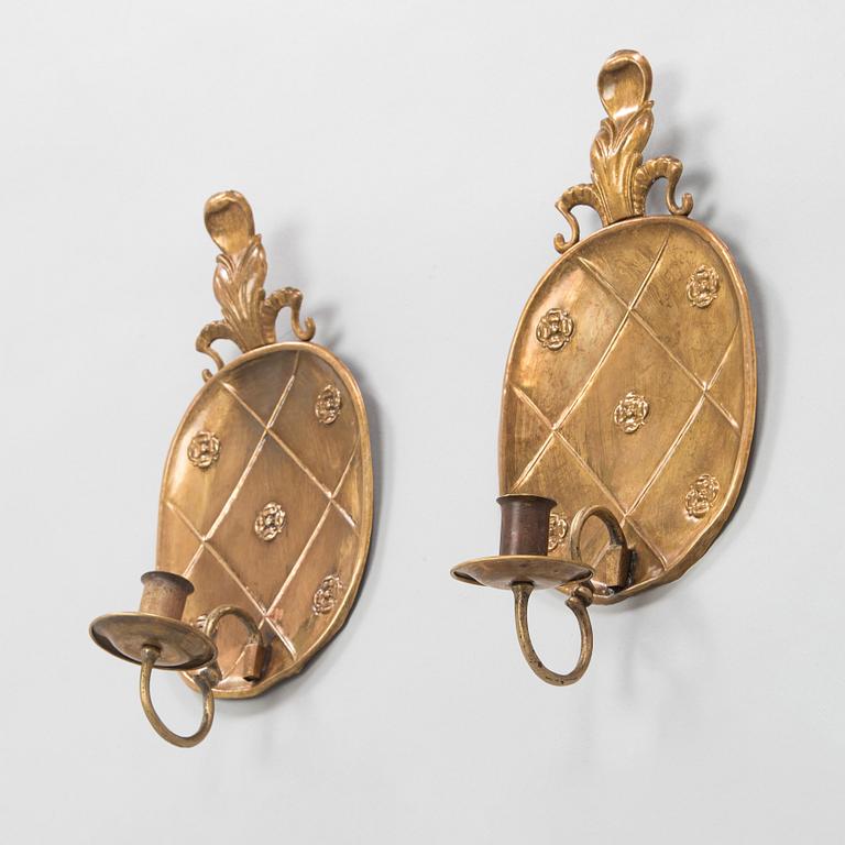 Paavo Tynell, a pair of 1920's wall sconces '7011' for Taito Finland.