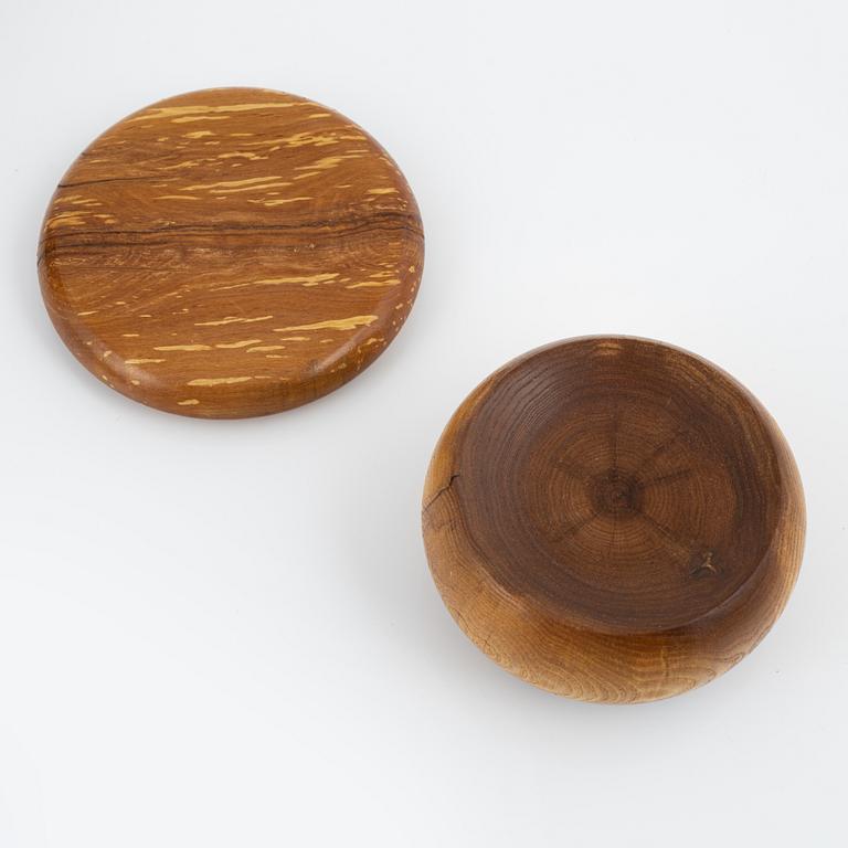 Magnus Ek, a set of eight wood serving platters for Oaxen Krog, 2018.