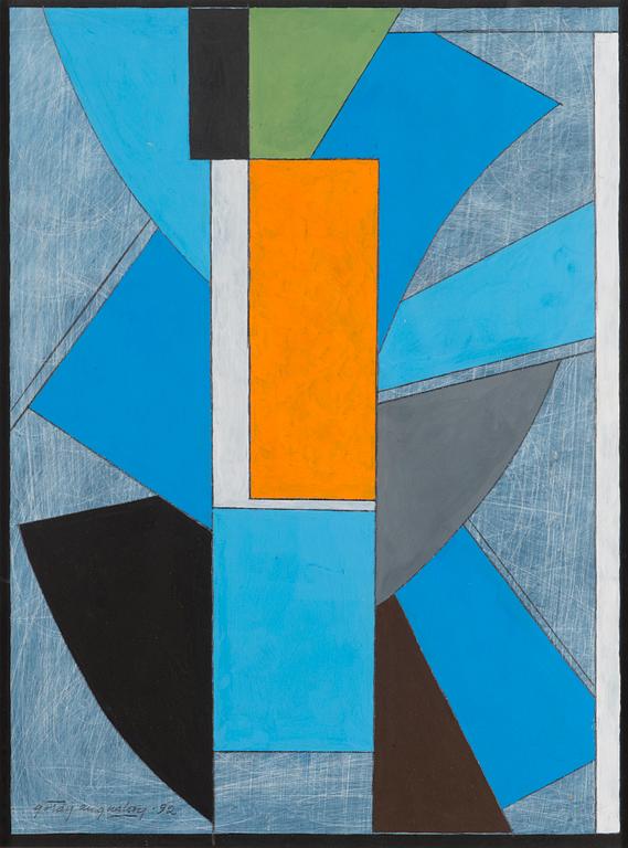 Göran Augustson, "COMPOSITION ON GREY".