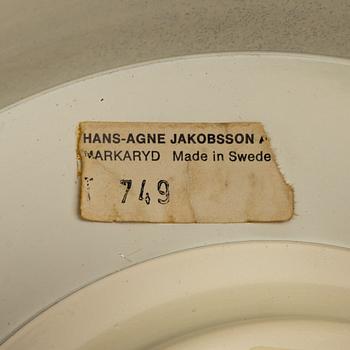 Hans-Agne Jakobsson, taklampa, modell T-749, Markaryd, 1960-tal.