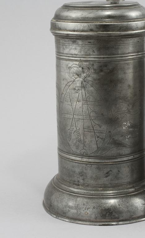 PARTI TENN, 3 delar, 1700-tal.