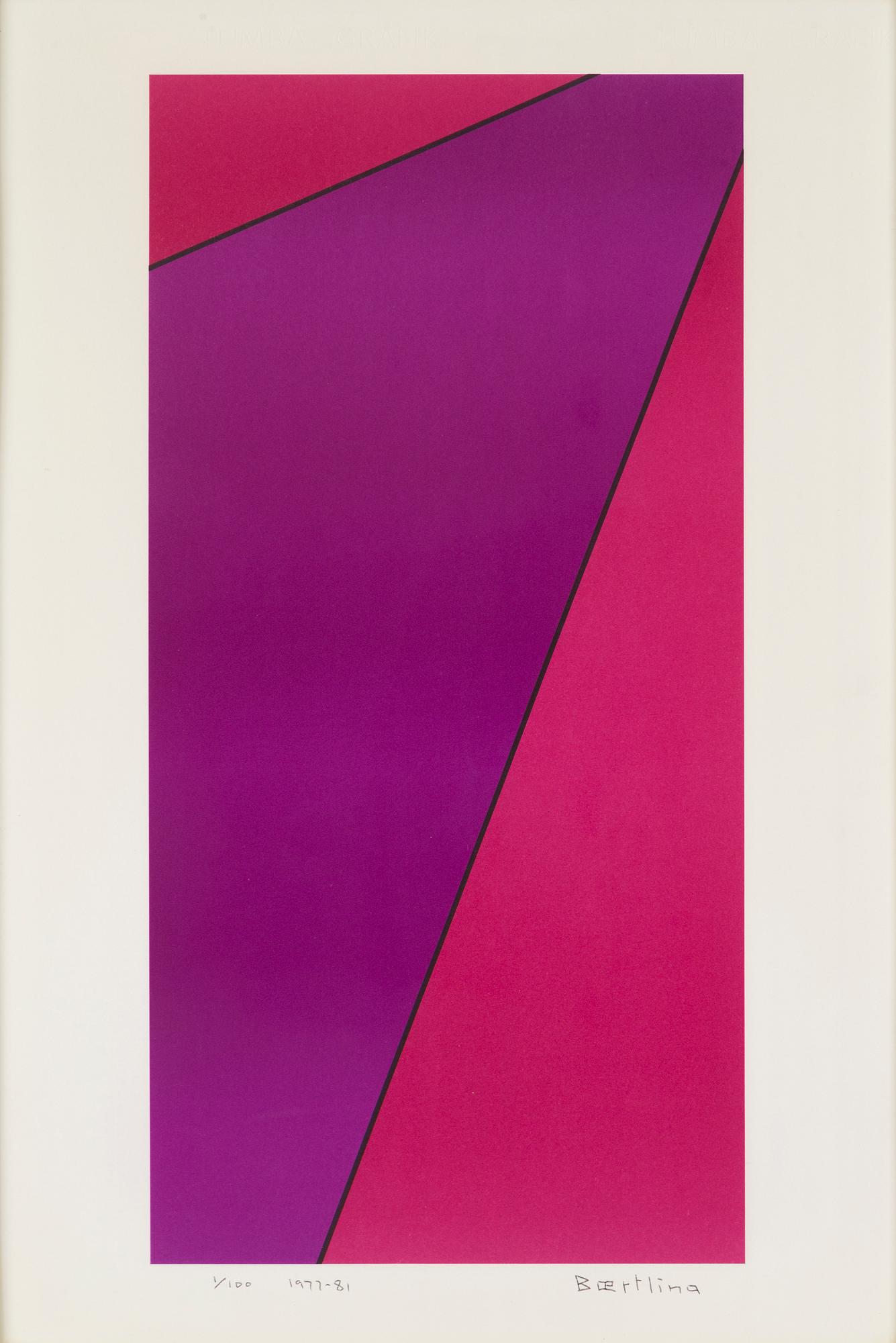 OLLE BAERTLING, färglitografi, 1977-81, signerad och numrerad 1/100.