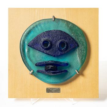 Max Ernst, sculpture, glass, "Maschera di uccello", Egidio Costantini, Italy, designed in 1964.