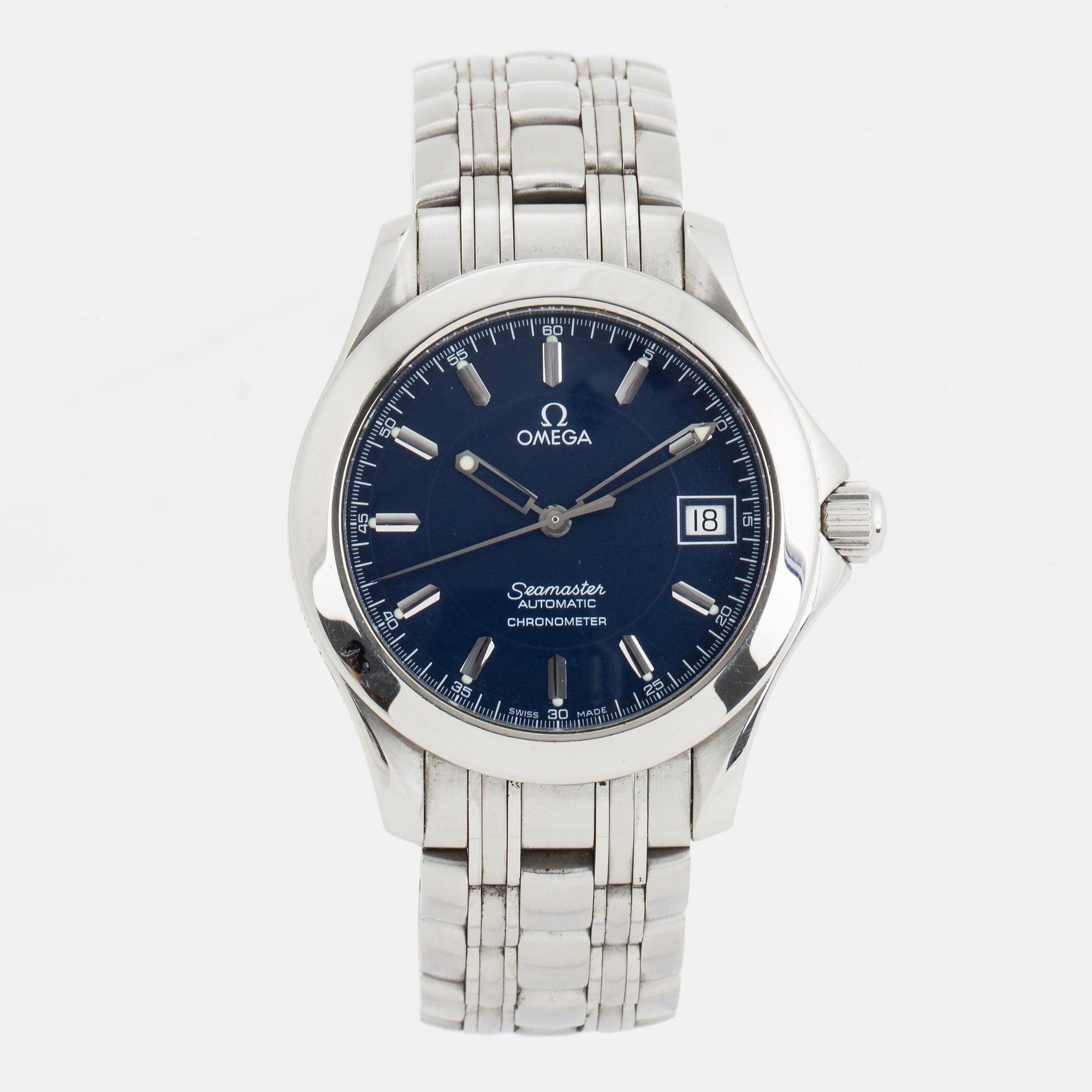 OMEGA Seamaster Jacques Mayol 2001 wristwatch 36 mm. Bukowskis