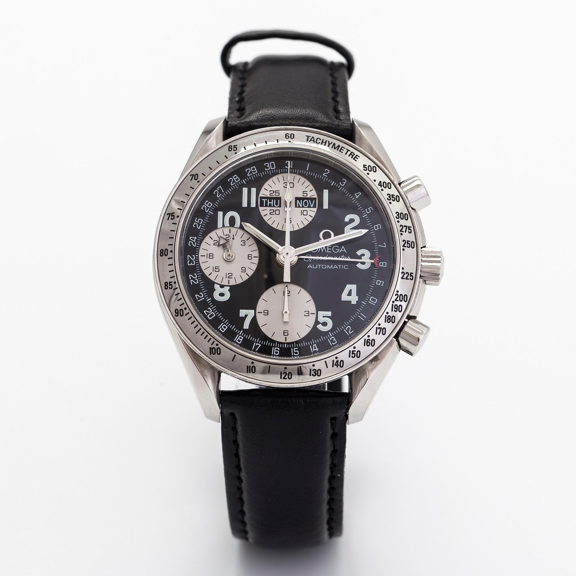 Omega, Speedmaster, Day-Date, kronograf, armbandsur, 39 mm.