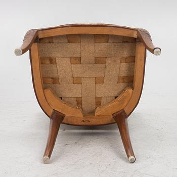 Carl Malmsten, a rare set of six chairs, Cabinetmaker Albin Johansson, Stockholm, 1946.