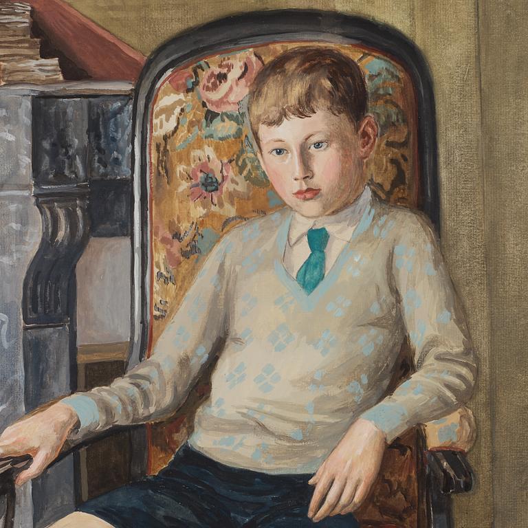 Arvid Fougstedt, "Goose Portrait" (The Artist's Son Erik).