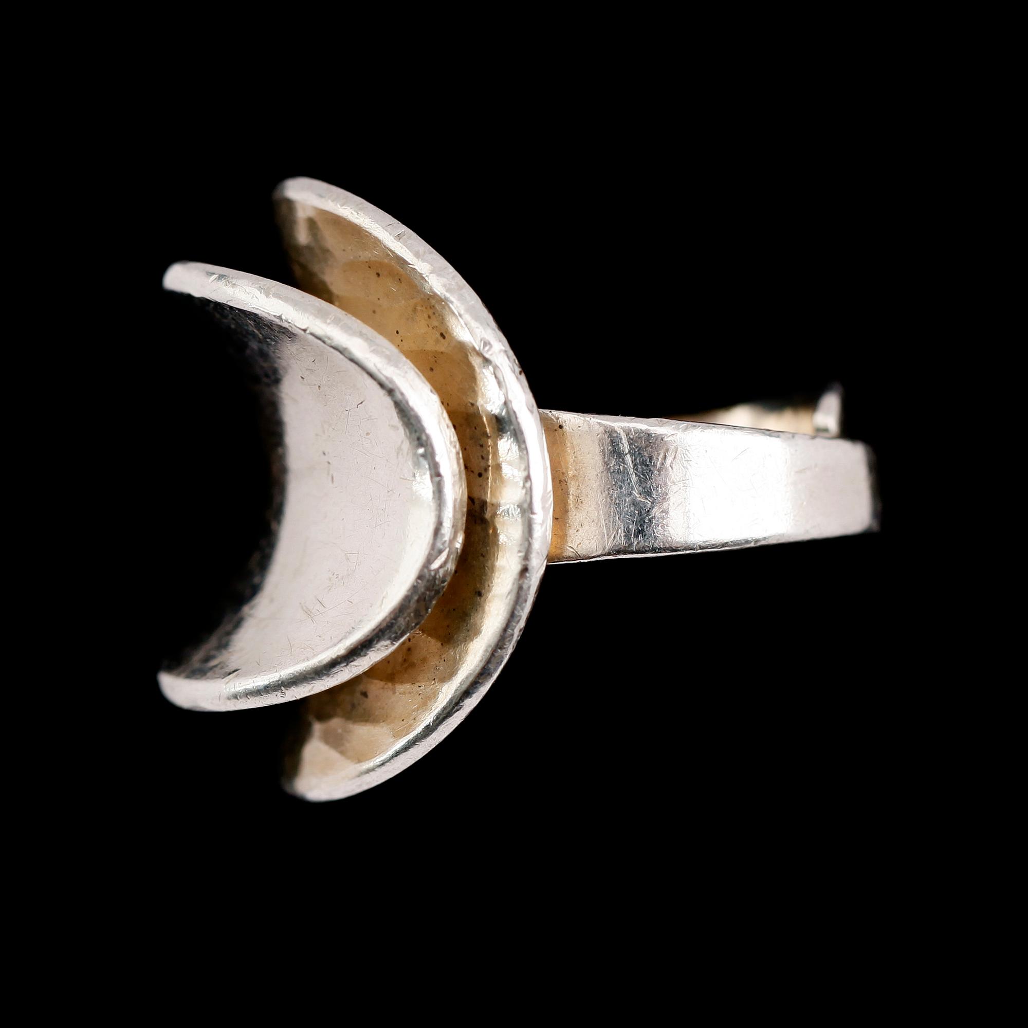 RINGAR, 2 st, Alton, silver, 1970-tal. Total vikt ca 18 gram.