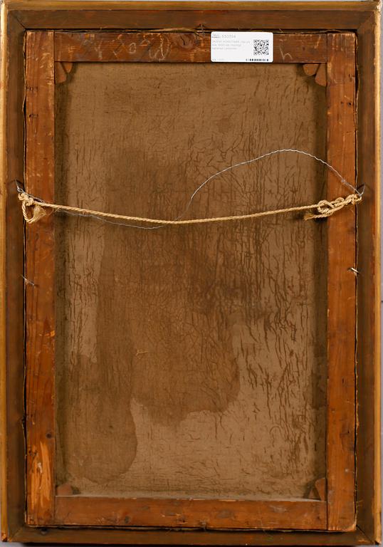 OKÄND KONSTNÄR, olja på duk, 1800-tal, otydligt signerad Lemonier.