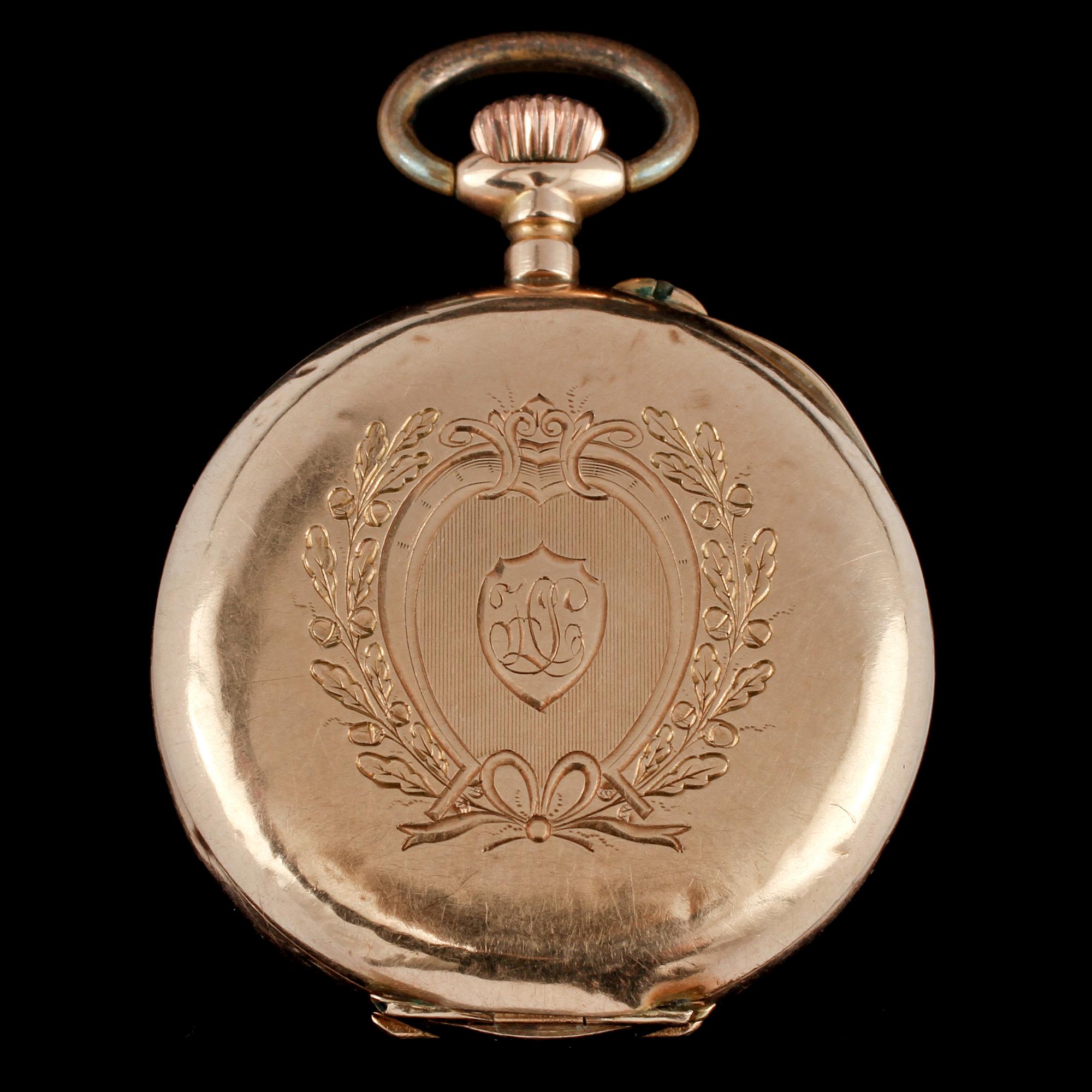 FICKUR, 14k, tidigt 1900-tal. Vikt ca 29 g.