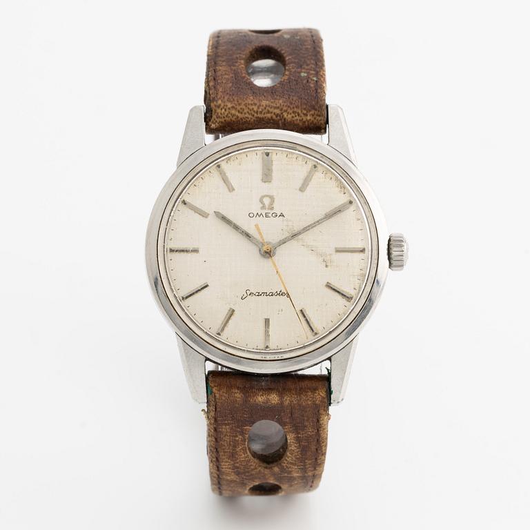 Omega, Seamaster, "Linen Dial", wristwatch, 35 mm.
