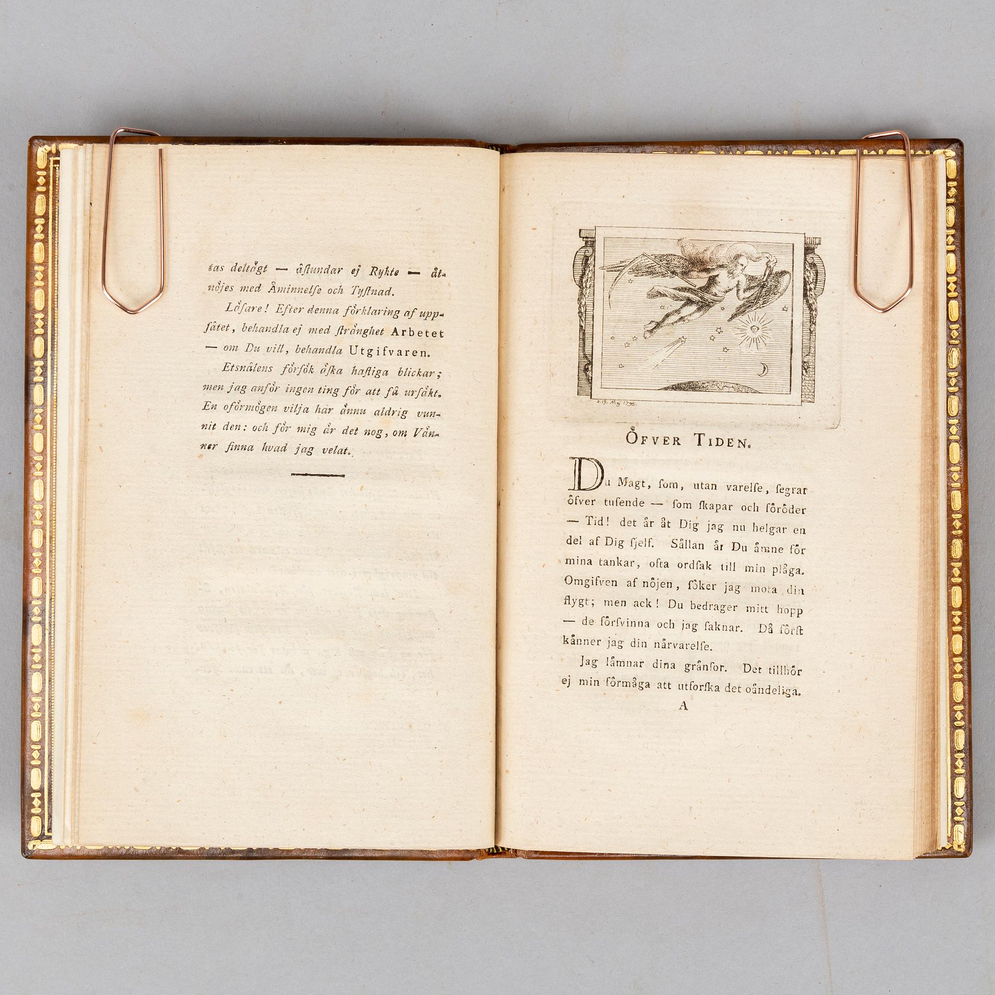 Ett smycke i svensk bokkonst, 1795.