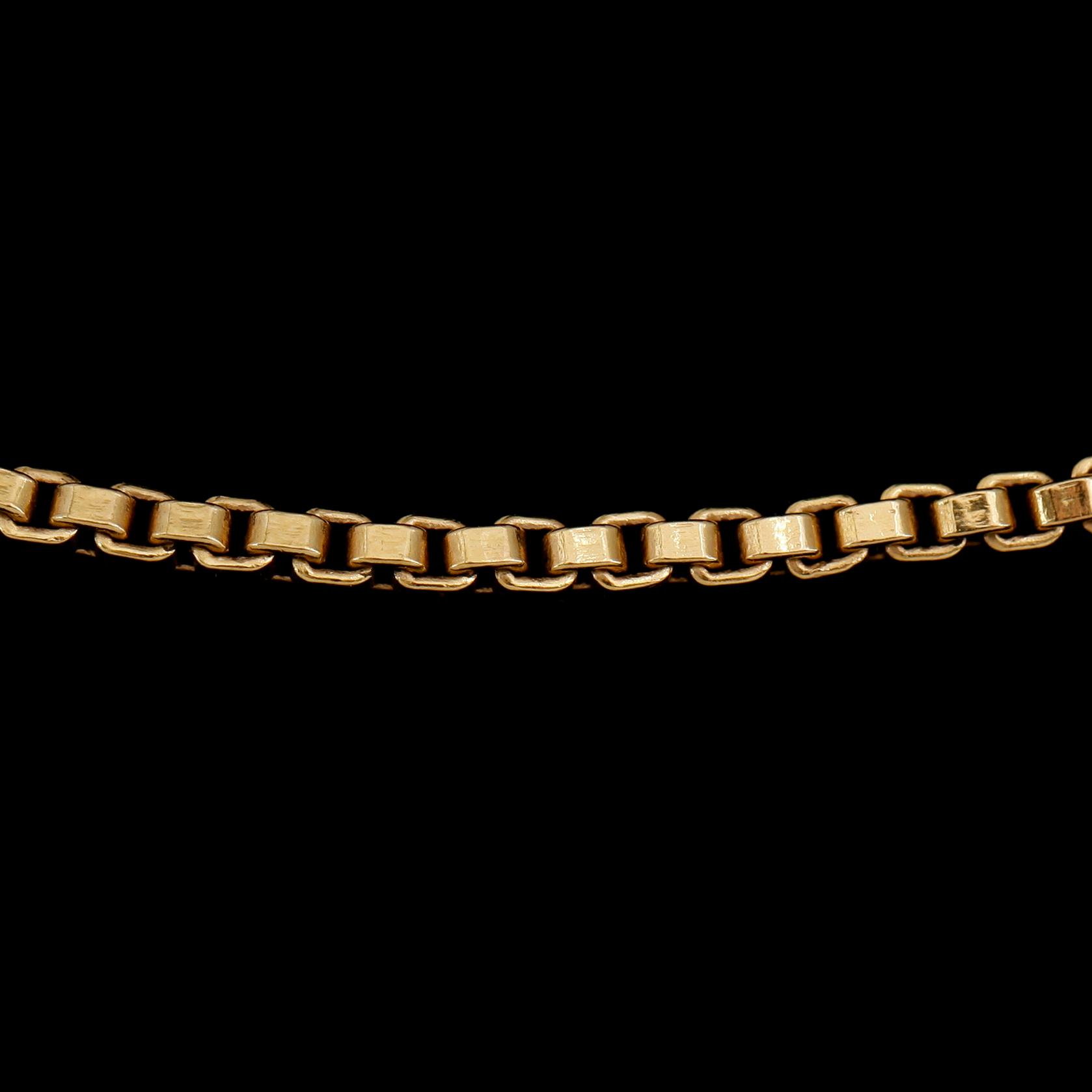 HALSKEDJA, 18 k guld, vikt ca 17 g.
