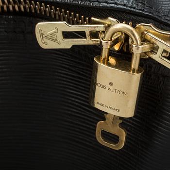 VÄSKA, "Keepall 50 Epi Black", Louis Vuitton.