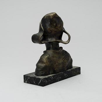 RUTH MILLES, bronze, marble, signed.