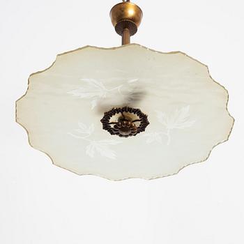 A Swedish Modern ceiling lamp, 1940s.