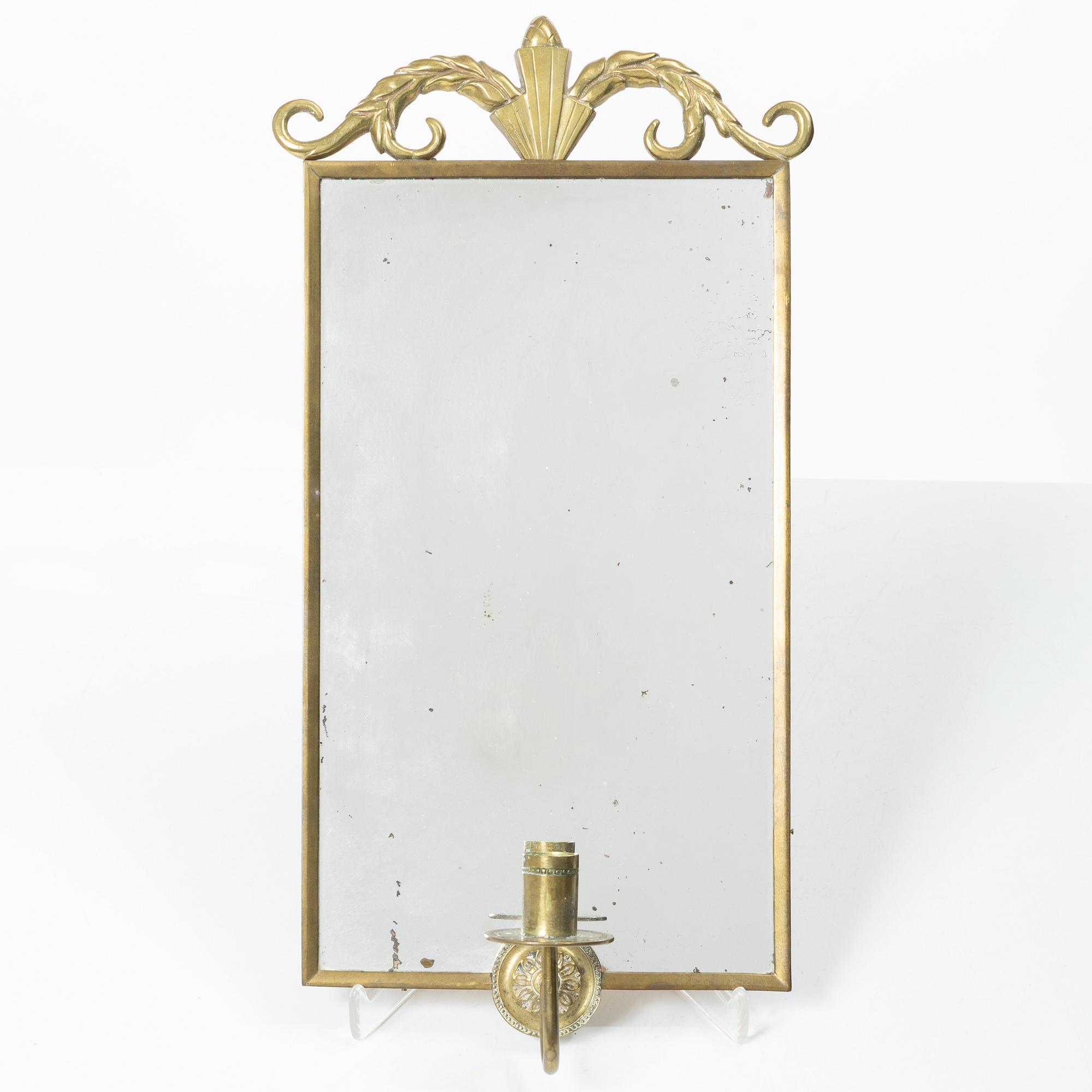 Lars Holmström, attributed to, a mirror sconce, Swedish Grace, 1920s.