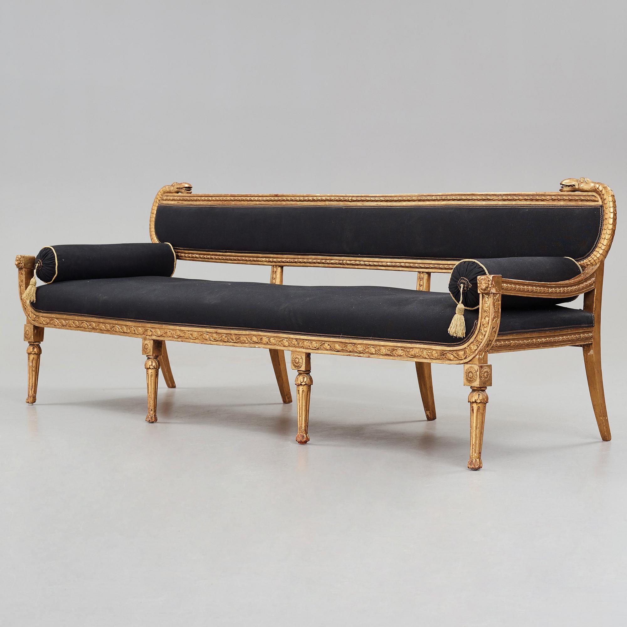 SOFFA, tillskriven Johannes Andersson, (1763-1840), Lindome, 1810/20-tal.