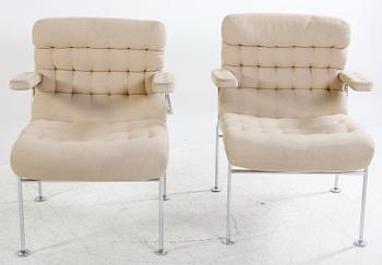 FÅTÖLJER, ett par, "Birgitta", Bruno Mathsson, Dux.