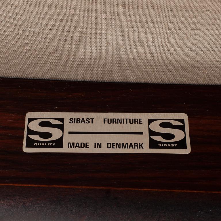 KARMSTOLAR, 4 st, "Modell 431", Arne Vodder, Sibast Furniture, Danmark, 1960-tal.