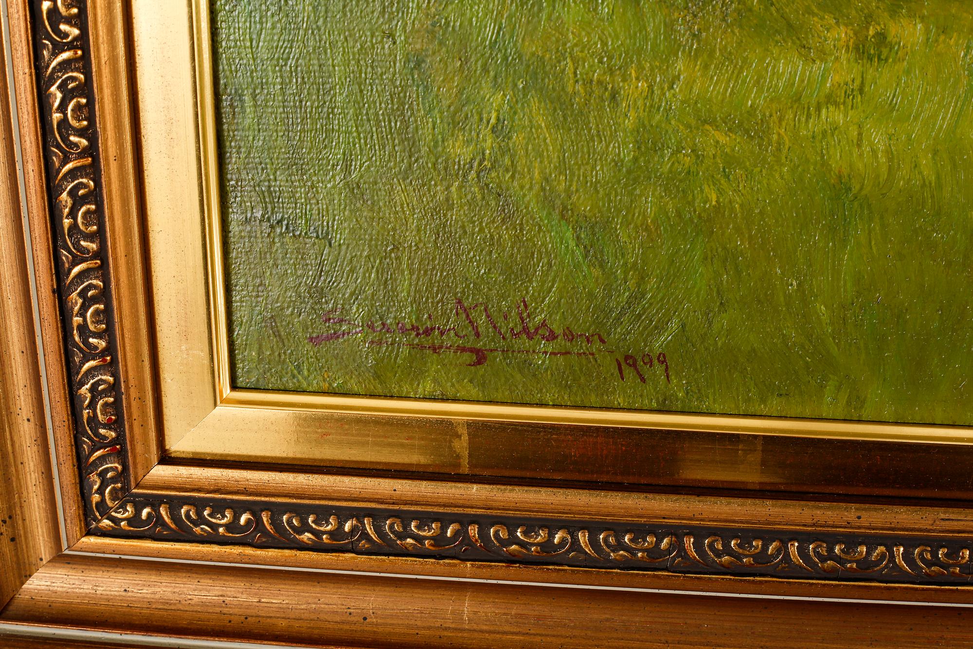 SEVERIN NILSON, oil on canvas, signed and dated 1909.