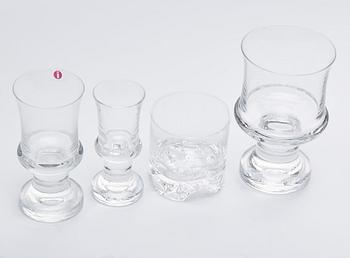GLASSERVIS, 43 delar, Iittala, Finland.
