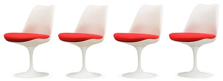 EERO SAARINEN, stolar, 4 st "Tulip", Knoll International, USA.