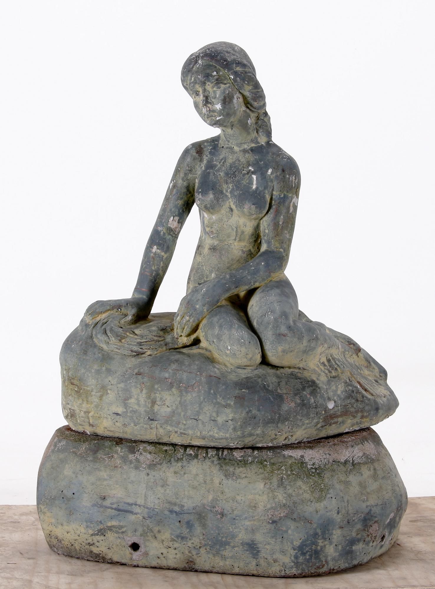 TRÄDGÅRDSSKULPTUR, cement,  sign Gino Mancha.