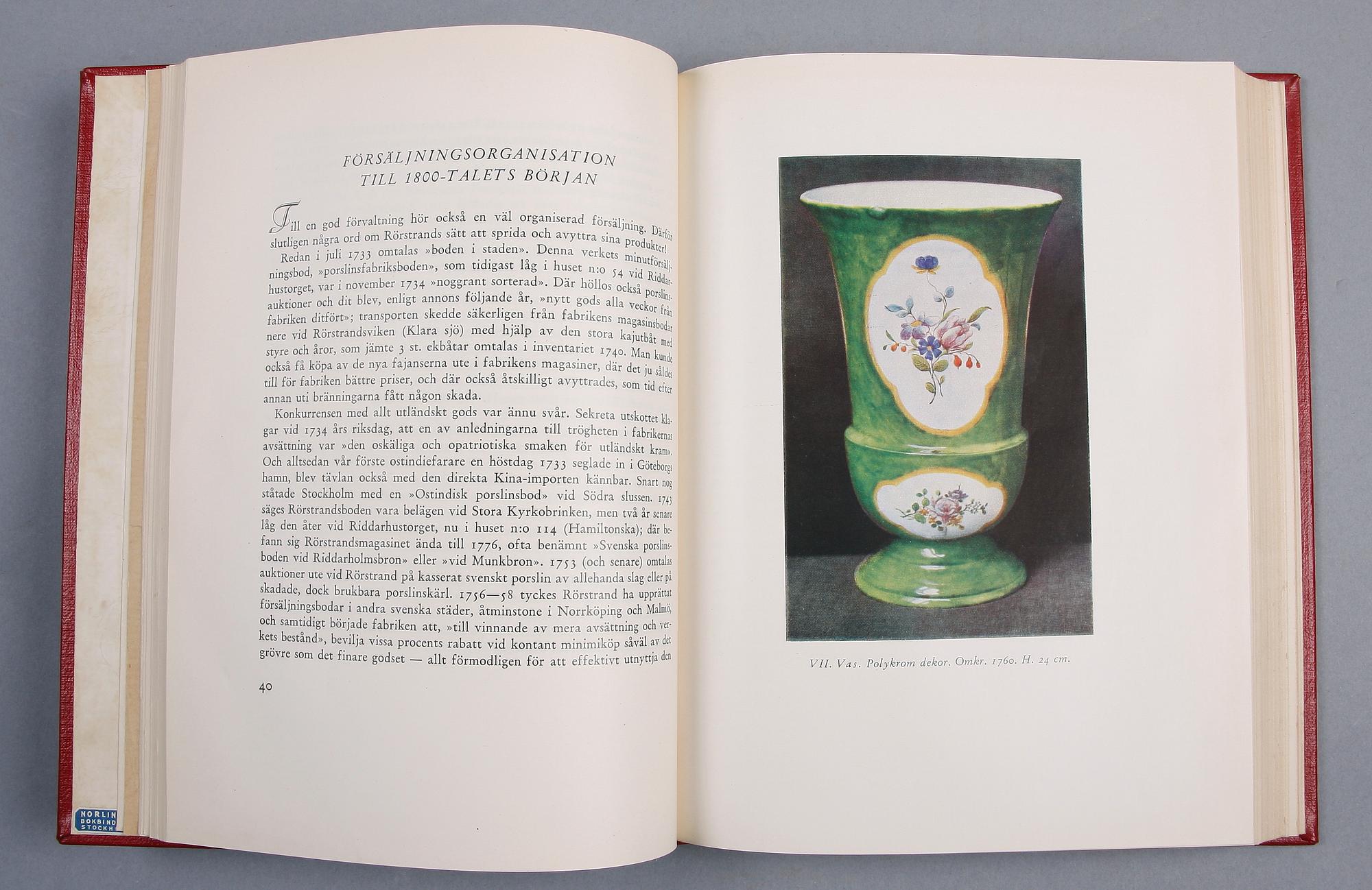 BÖCKER, 5 st, konsthantverk, Sverige, England, Nederländerna, 1900-tal.