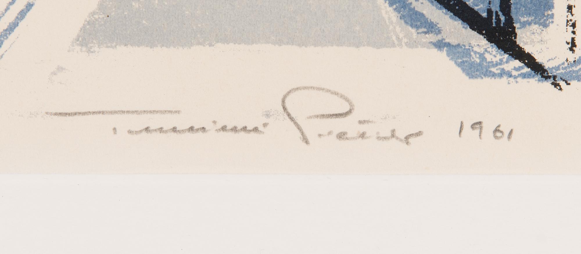 Tuulikki Pietilä, serigraph, signed and dated -61, numbered 10/18.