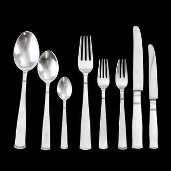 BESTICKUPPSÄTTNING, 112 delar, silver, "Rosenholm", GAB, 1900-tal.