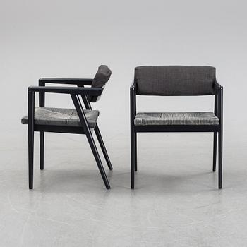 Gio Ponti, a pair of 'Dormitio' armchairs, L'abbate, Italy.