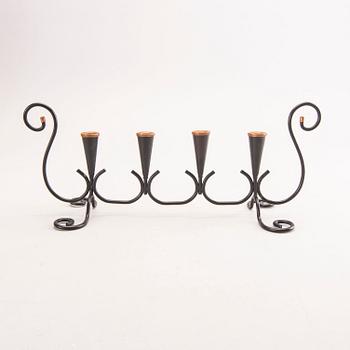 Gunnar Ander, a set of three metal candelabras for Ystad Metall.