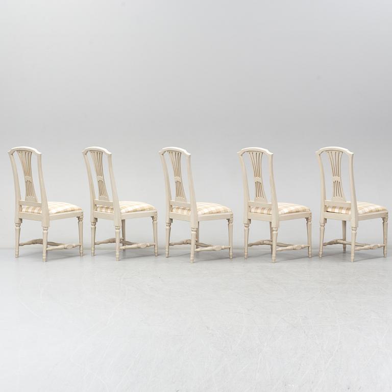 STOLAR, 5 st, gustaviansk stil, 1900-talets andra hälft.