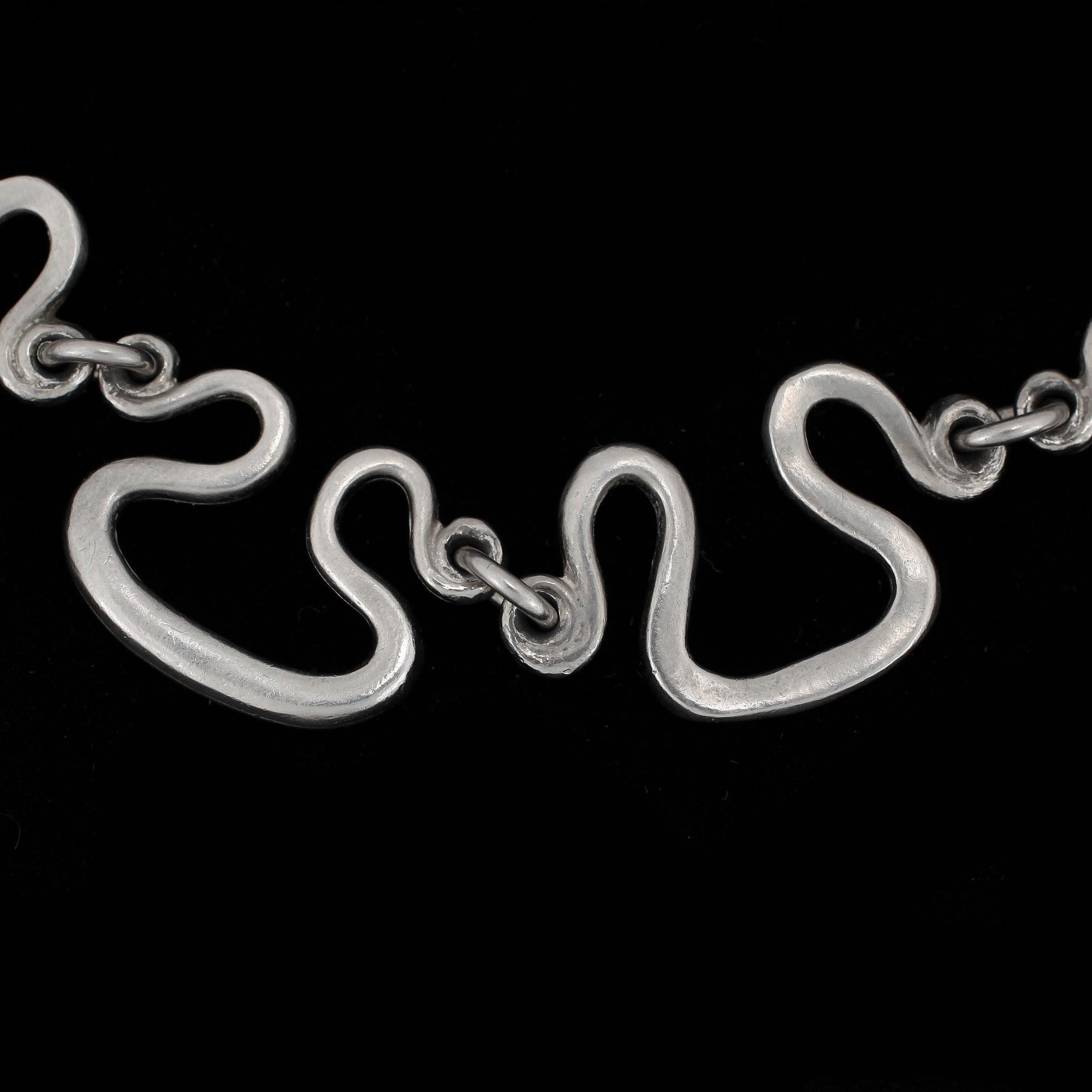 HALSBAND, tenn, "Etruskiska halsbandet", Estrid Ericsson, enligt uppgift inköpt på Svenskt Tenn, 1940-talet.