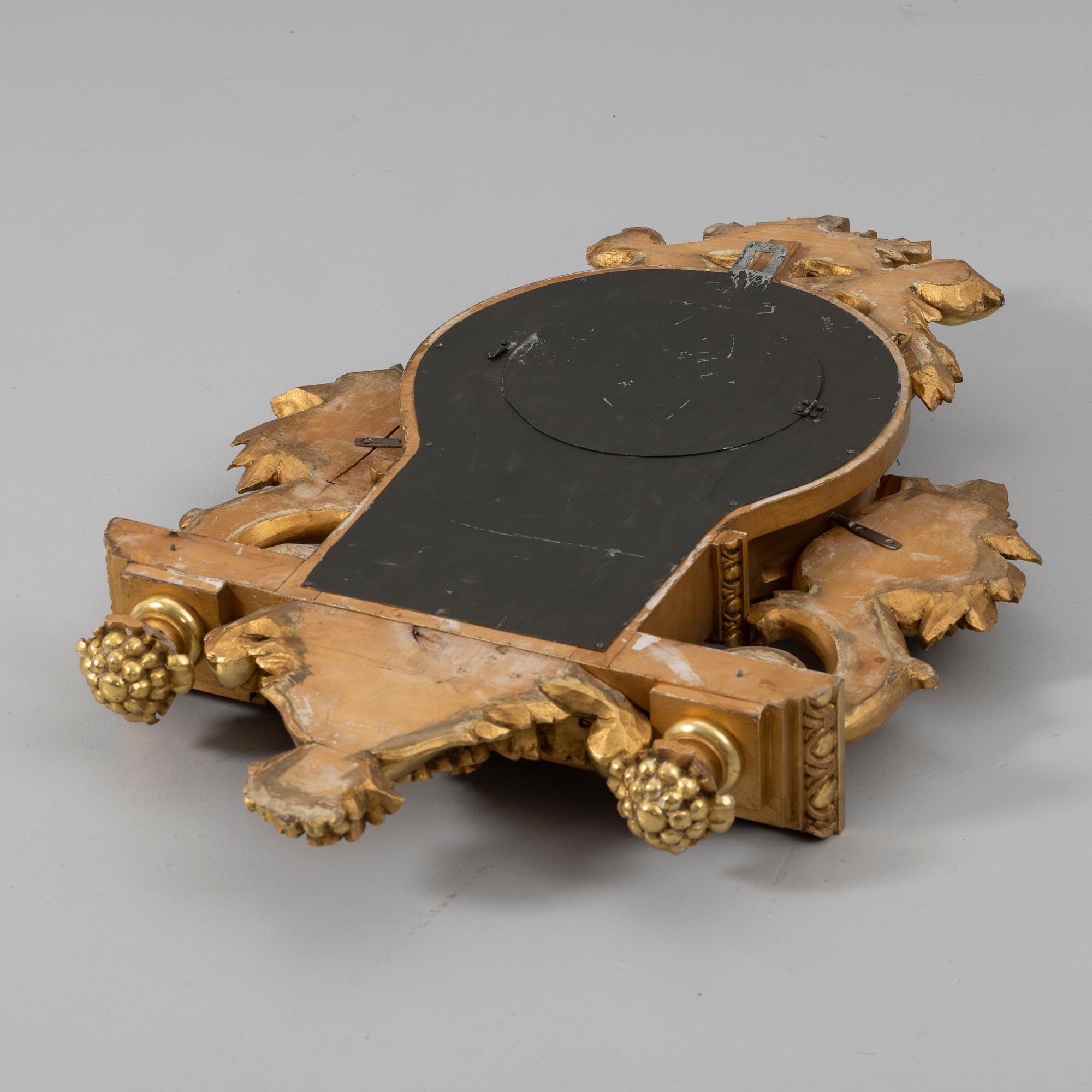 Wall clock, Gustavian style, P.N. Wohlin, Stockholm, 20th century.