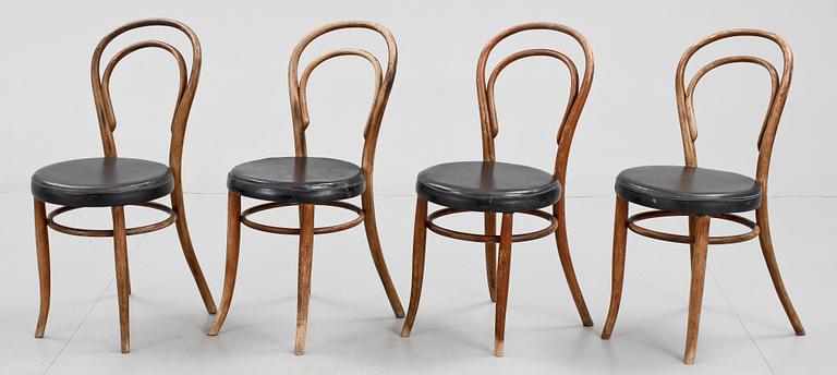 STOLAR, 4 st, samt SOFFA, D.G. Fischel Sohne samt Thonet, 1900-talets första hälft, Tyskland.