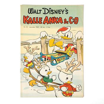Comic book, Kalle Anka & Co, no. 12, 1949.