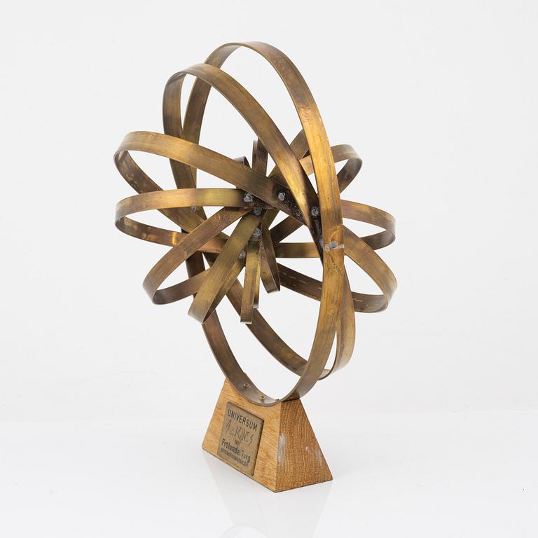 Arne Jones, sculpture, brass.