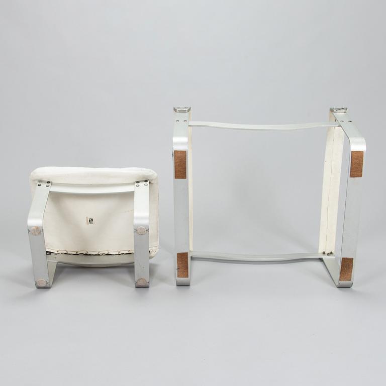 Ilmari Lappalainen, a "Pulkka" easy chair and ottoman for Asko, designed year 1968.
