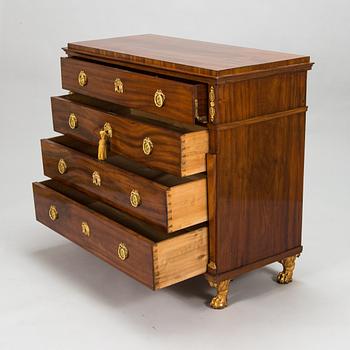 A Late Gustavian secretaire chest of drawers, 1800-1810.