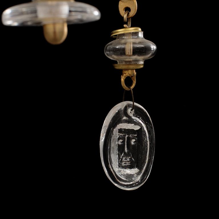 ERIK HÖGLUND, ljuskrona, Boda smide 1900-talets andra hälft.