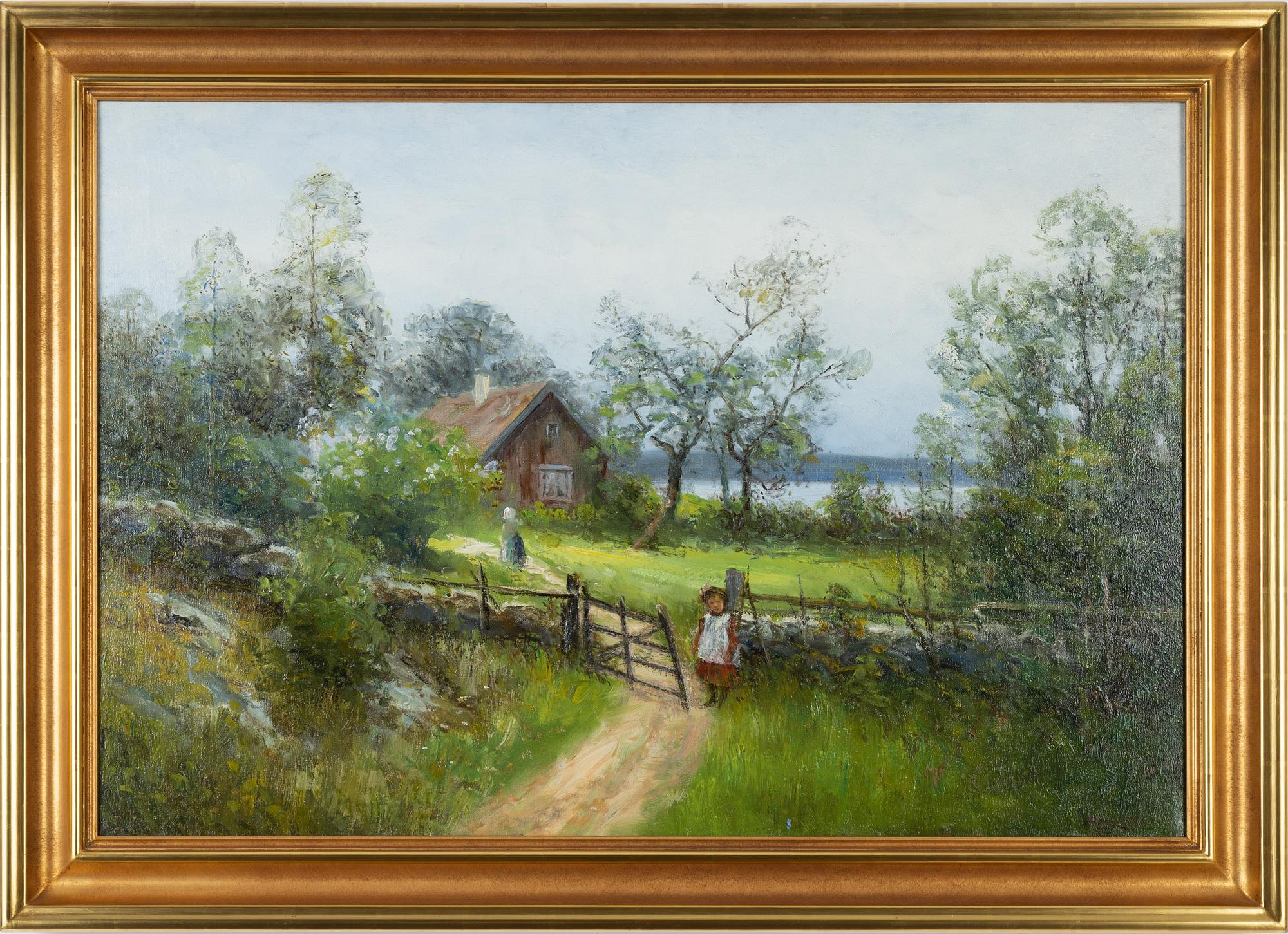 Severin Nilson, oil on canvas, signed.