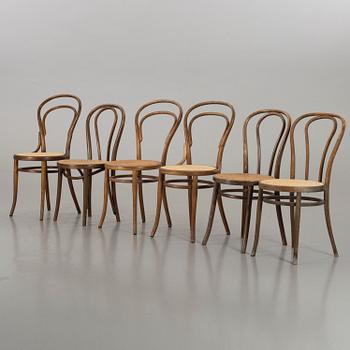 6 DIFFERENT BENTWOOD CHAIRS, FIRST HALF OF 20TH CENTURY.