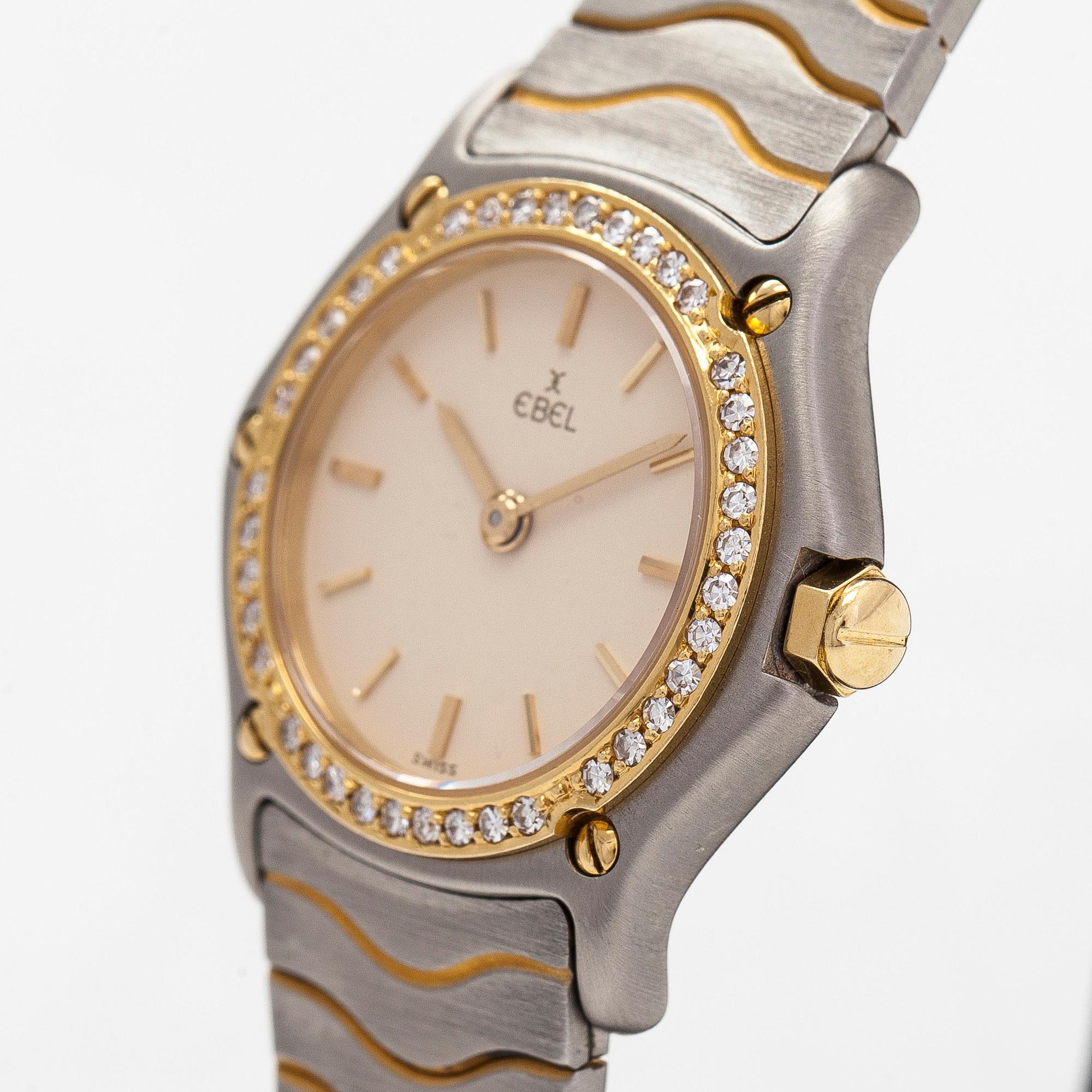 Ebel, Classic Wave, wristwatch, 23 mm.