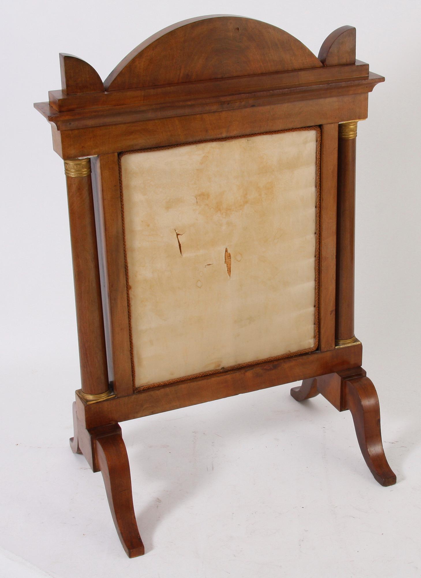 ELDSKÄRM, bla trä, empire, 1800-talets första hälft.